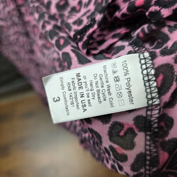 LuLaRoe Sheer Pink Cheetah Print Kimono Cardigan – Size 3 - Picture 11 of 11